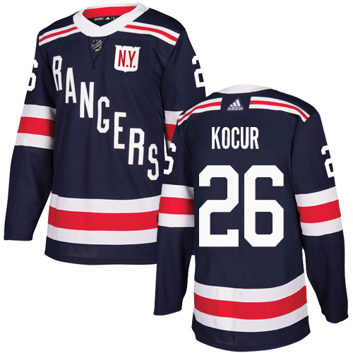 Herren New York Rangers Eishockey Trikot Joe Kocur #26 Authentic Navy Blau 2018 Winter Classic